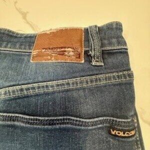 VOLCOM MENS JEANS 34 XX32 SOLVER MODERN STRAIGHT